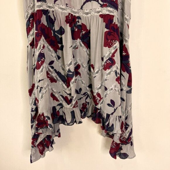 Free People Intimately Free People Voile and Lace Trapeze Slip Dress in Smoke - Picture 5 of 8